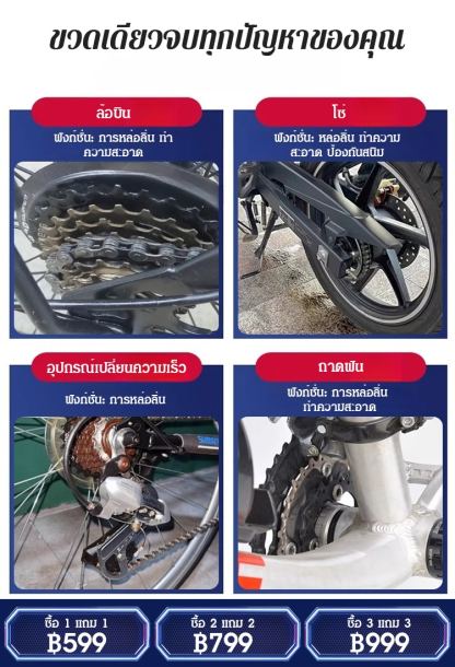 [สนิมสะสมสิบปีหาย] สเปรย์หล่อลื่นและบำรุงรักษาโซ่มอเตอร์ไซค์