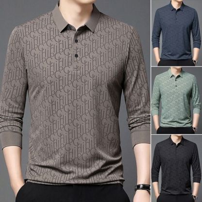 เสื้อยืดแขนยาวลำลองสำหรับผู้ชาย