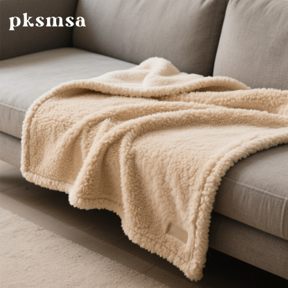 ผ้าห่มโซฟาขนแกะ