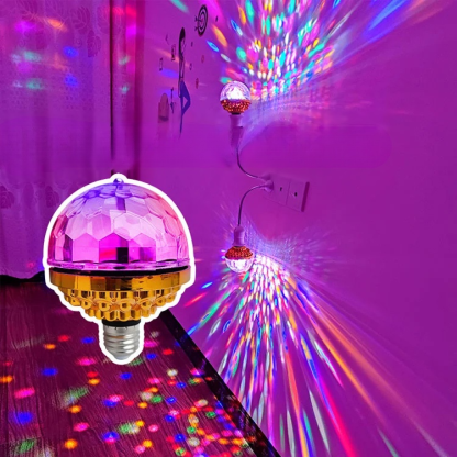 ไฟ LED สร้างบรรยากาศ ทรงกลม หมุนได้สีสันสดใส