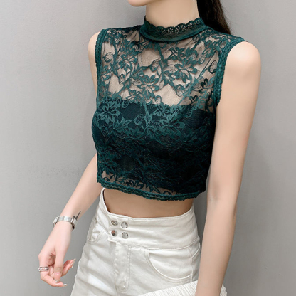 เสื้อแขนกุดผ้าลูกไม้