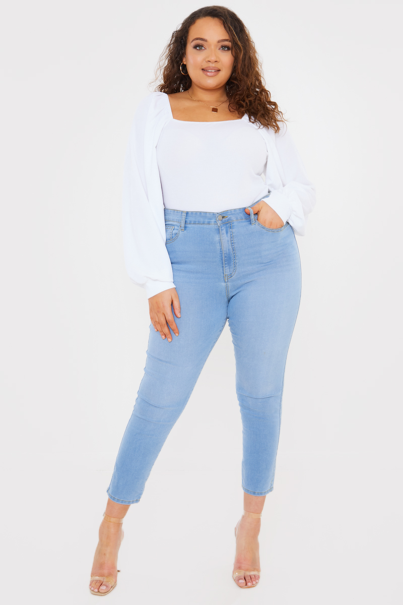 Light Wash Skinny Jeans