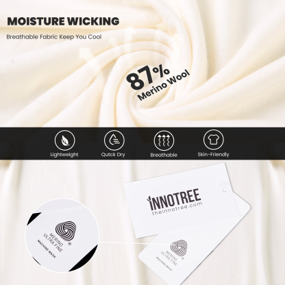 Women's Merino Wool T-shirt 150 Short Sleeve Crew White