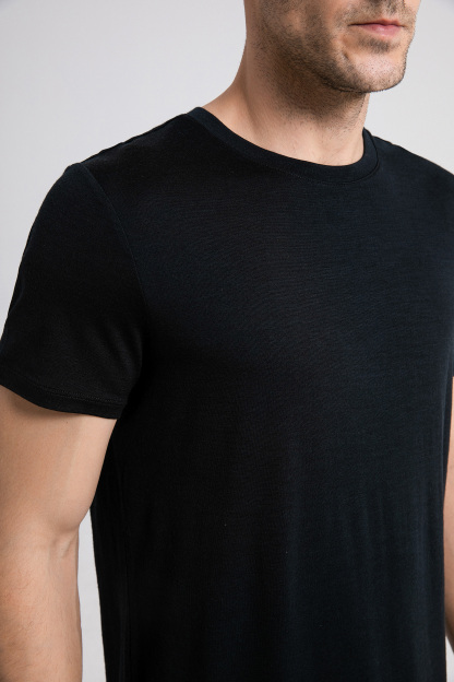 Men's Merino 150 Short Sleeve Crew T-shirt Black Ink