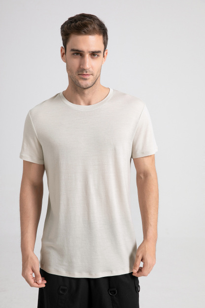 Men's Merino 150 Short Sleeve Crew T-shirt Light Earth Gray