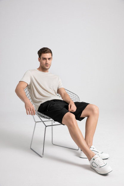 Men's Merino 150 Short Sleeve Crew T-shirt Light Earth Gray