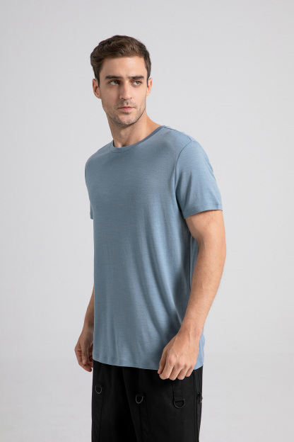 Men's Merino 150 Short Sleeve Crew T-shirt Light Sky Blue