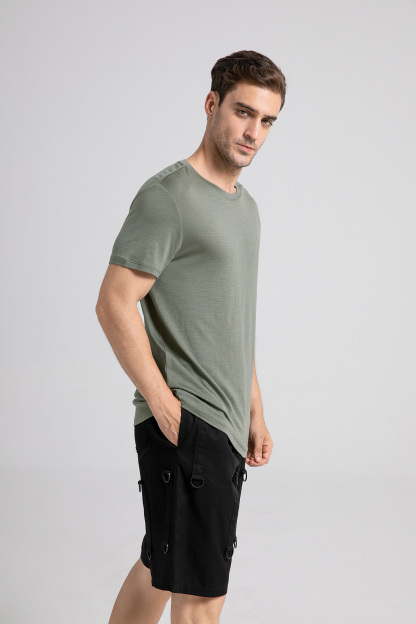 Men's Merino 150 Short Sleeve Crew T-shirt Dark Forest Green
