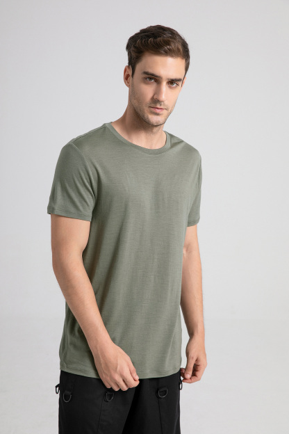 Men's Merino 150 Short Sleeve Crew T-shirt Dark Forest Green