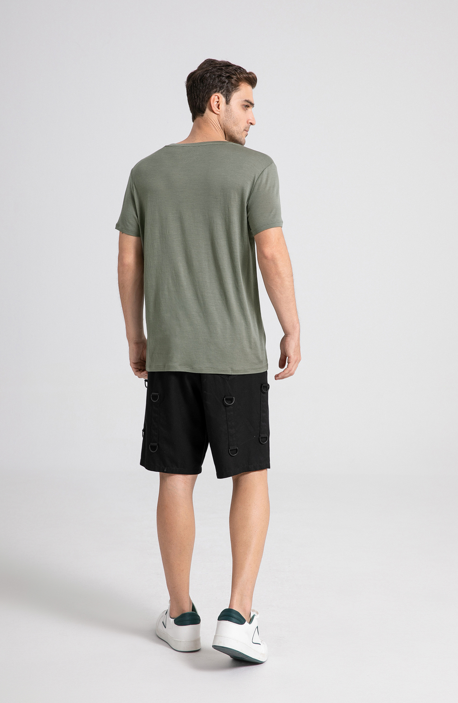 Men's Merino 150 Short Sleeve Crew T-shirt Dark Forest Green