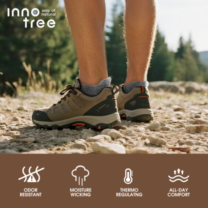 5 Pack Men's Merino Wool Ankle No Show Hiking Running Socks Target Cushioned SS15M