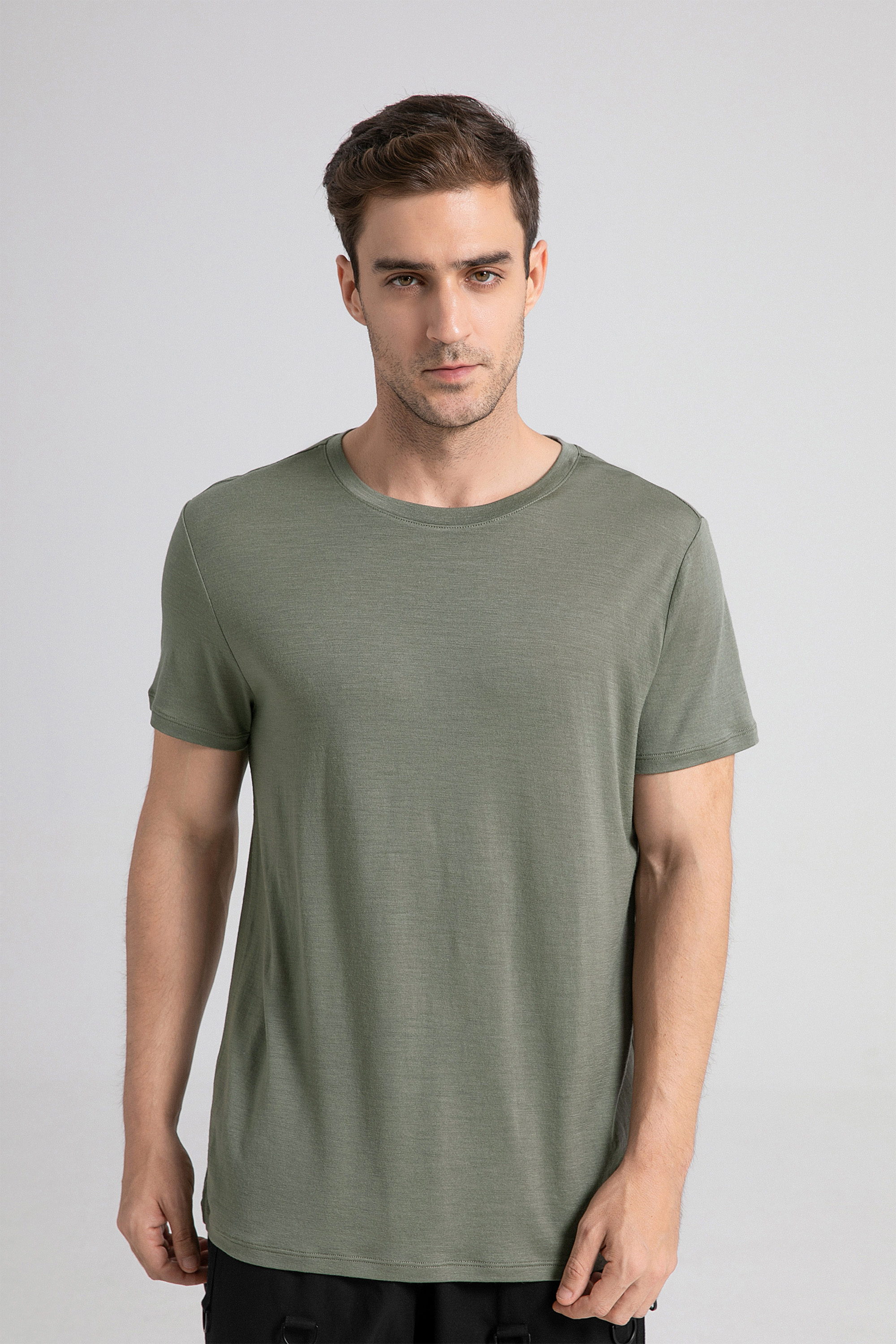 Men's Merino 150 Short Sleeve Crew T-shirt Dark Forest Green