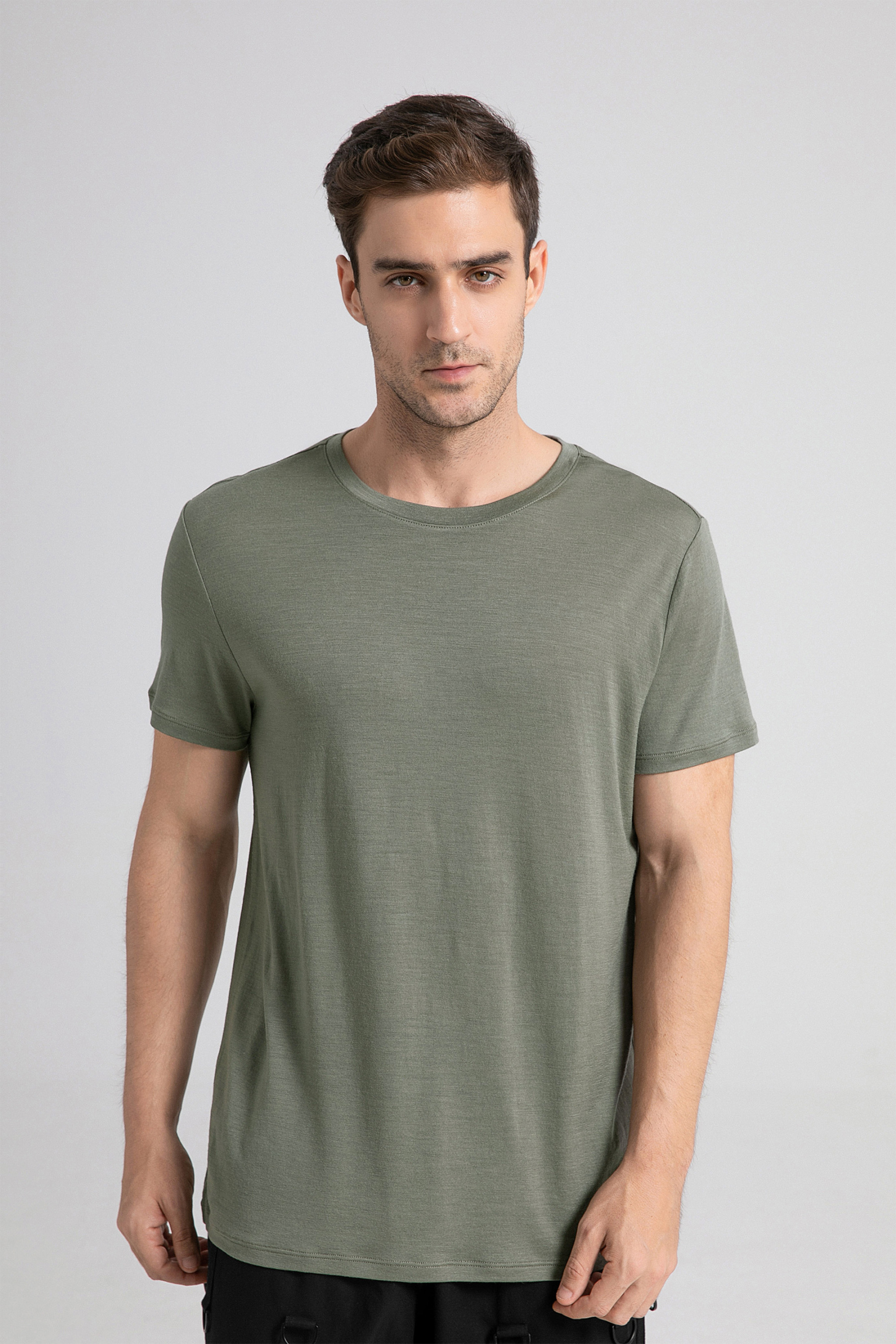 Men's Merino 150 Short Sleeve Crew T-shirt Dark Forest Green