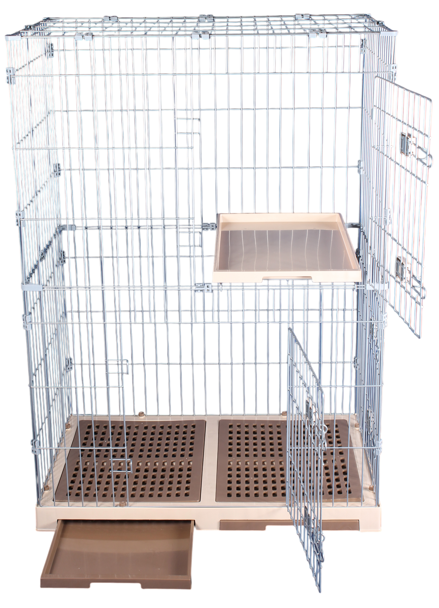 特大組合噴粉貓籠 (附層網) (貓籠必須配組合籠才能使用 / 當圍欄可獨立使用) D + E