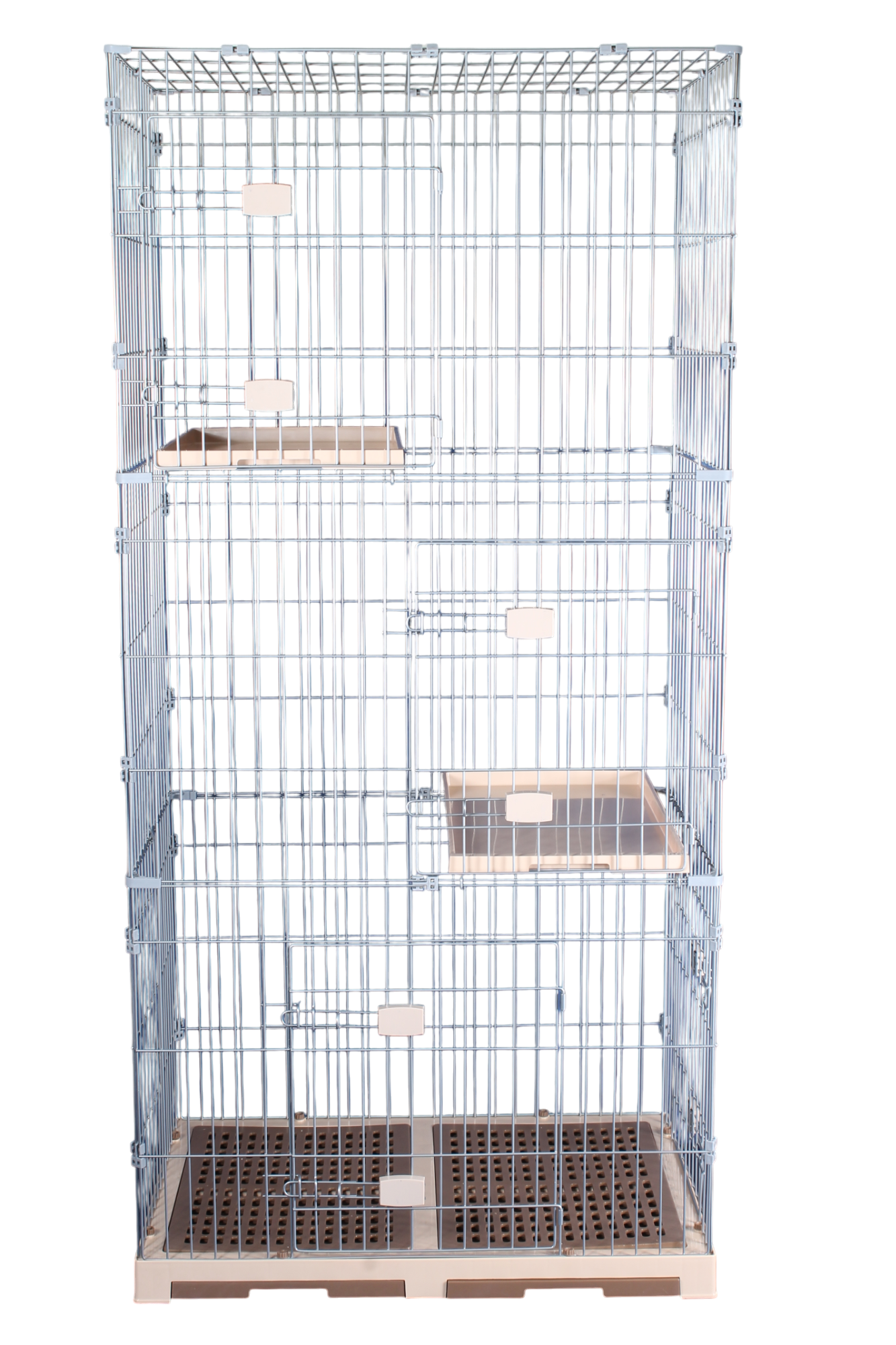 特大組合噴粉貓籠 (附層網) (貓籠必須配組合籠才能使用 / 當圍欄可獨立使用) D + E + E