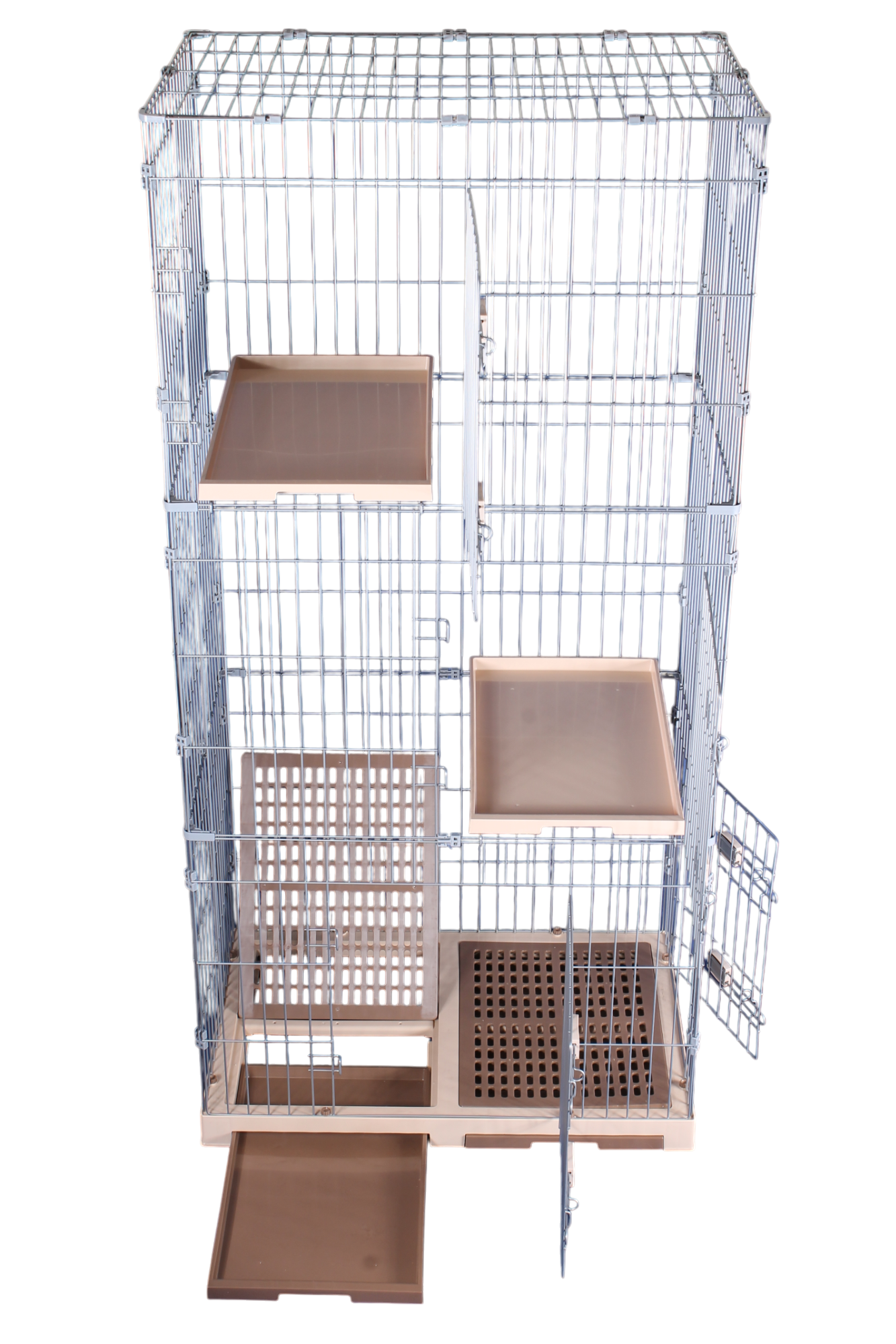 特大組合噴粉貓籠 (附層網) (貓籠必須配組合籠才能使用 / 當圍欄可獨立使用) D + E