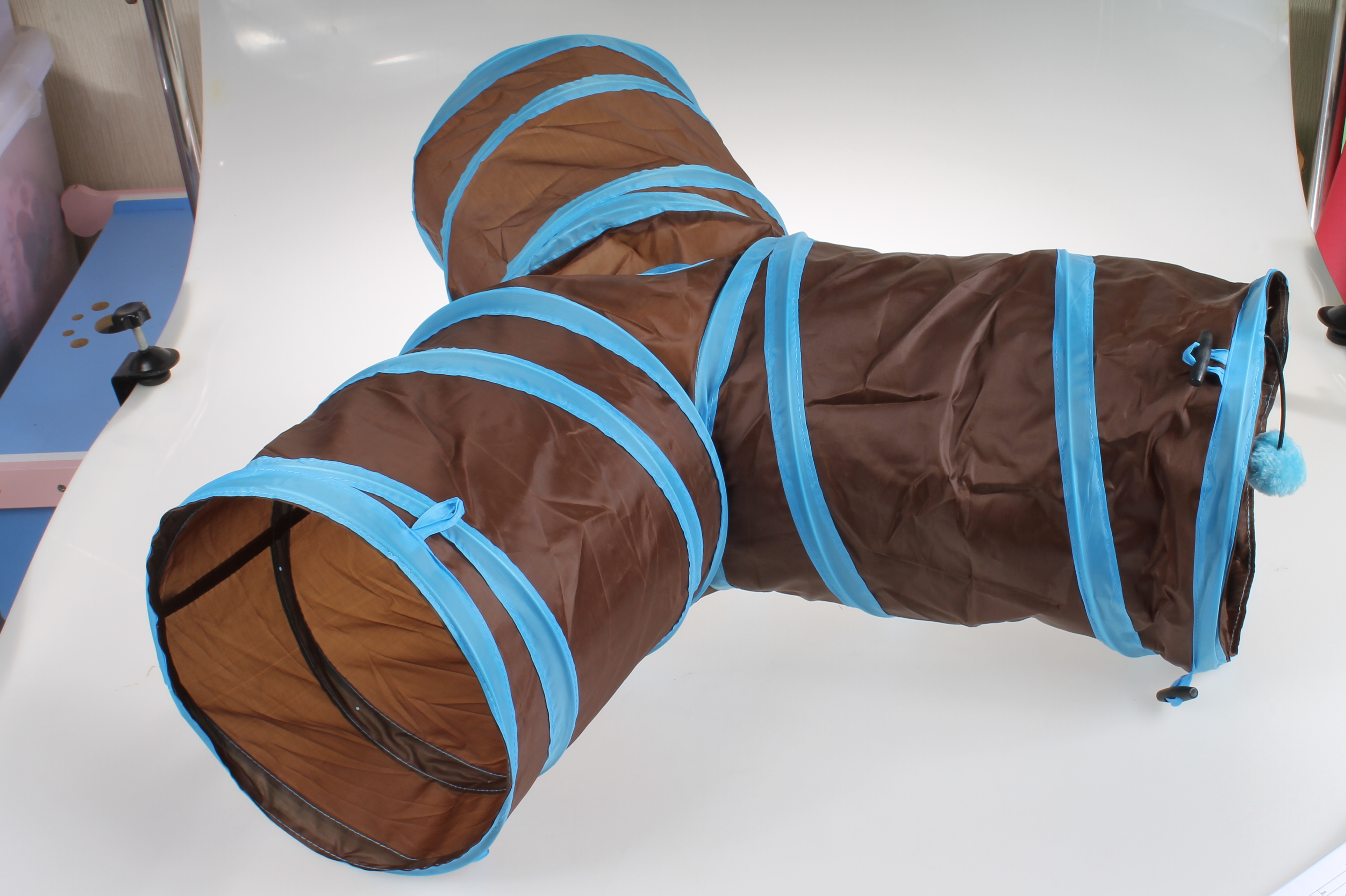 T型四孔貓隧道玩具