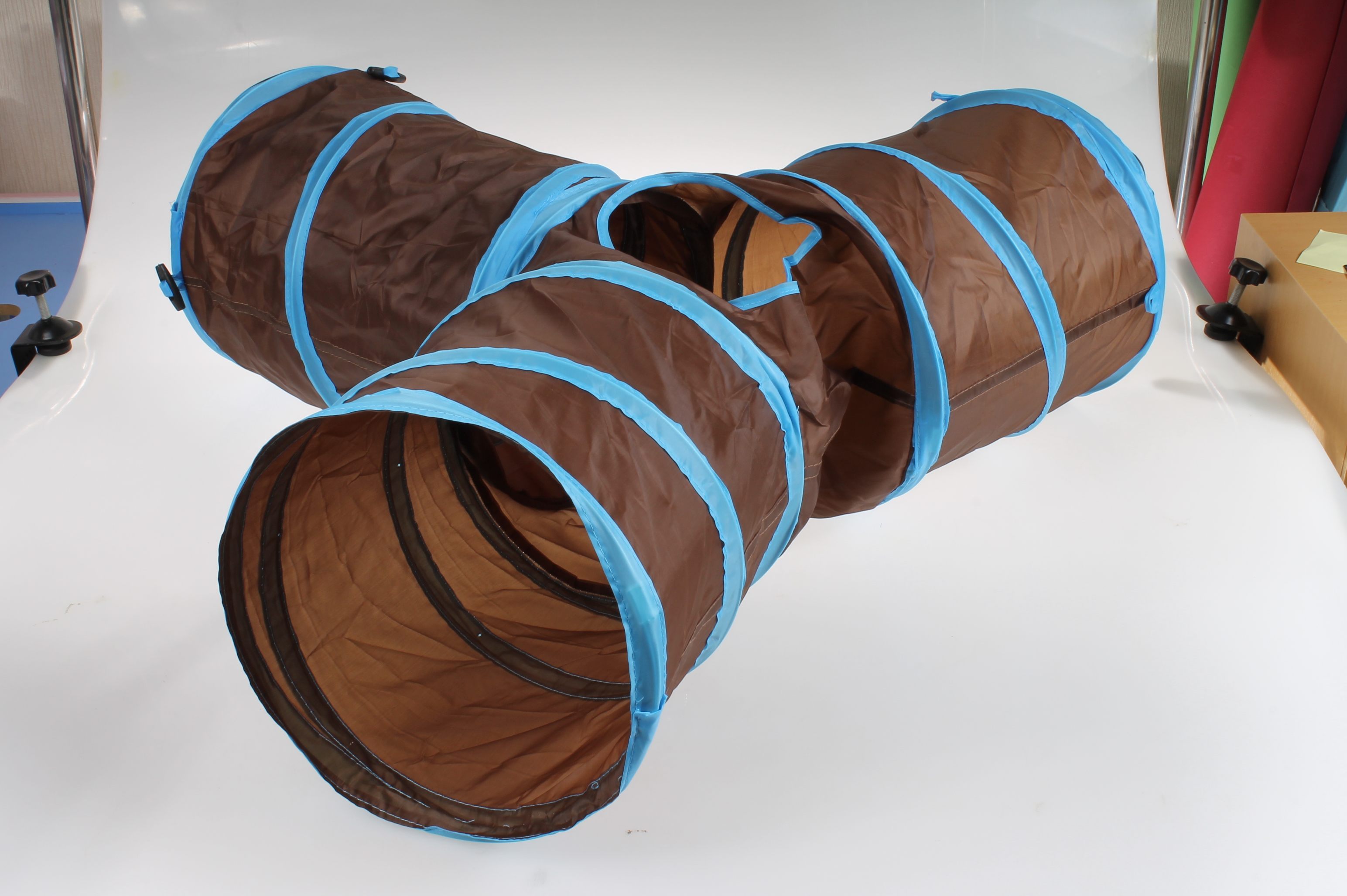 T型四孔貓隧道玩具