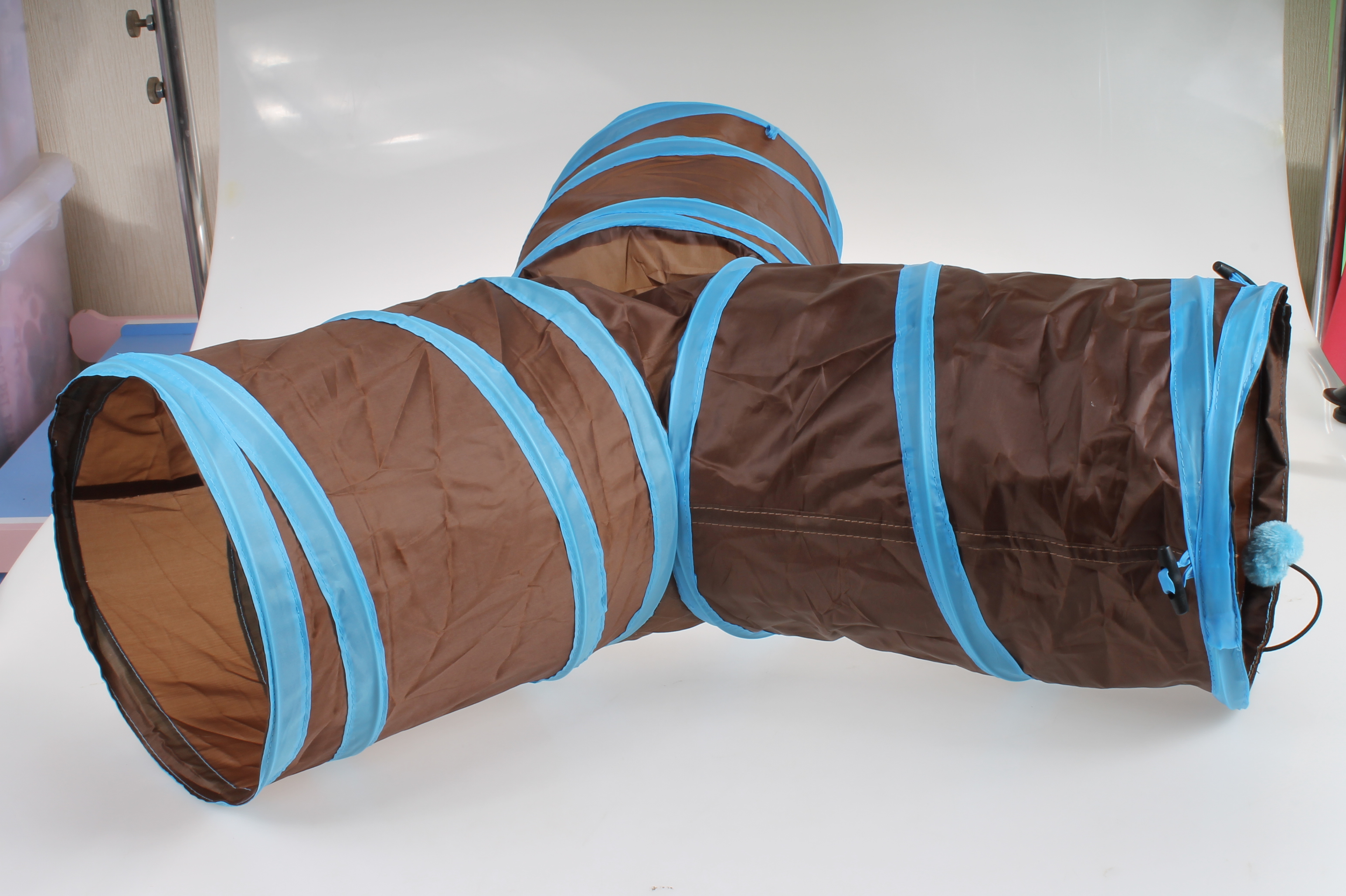 T型四孔貓隧道玩具