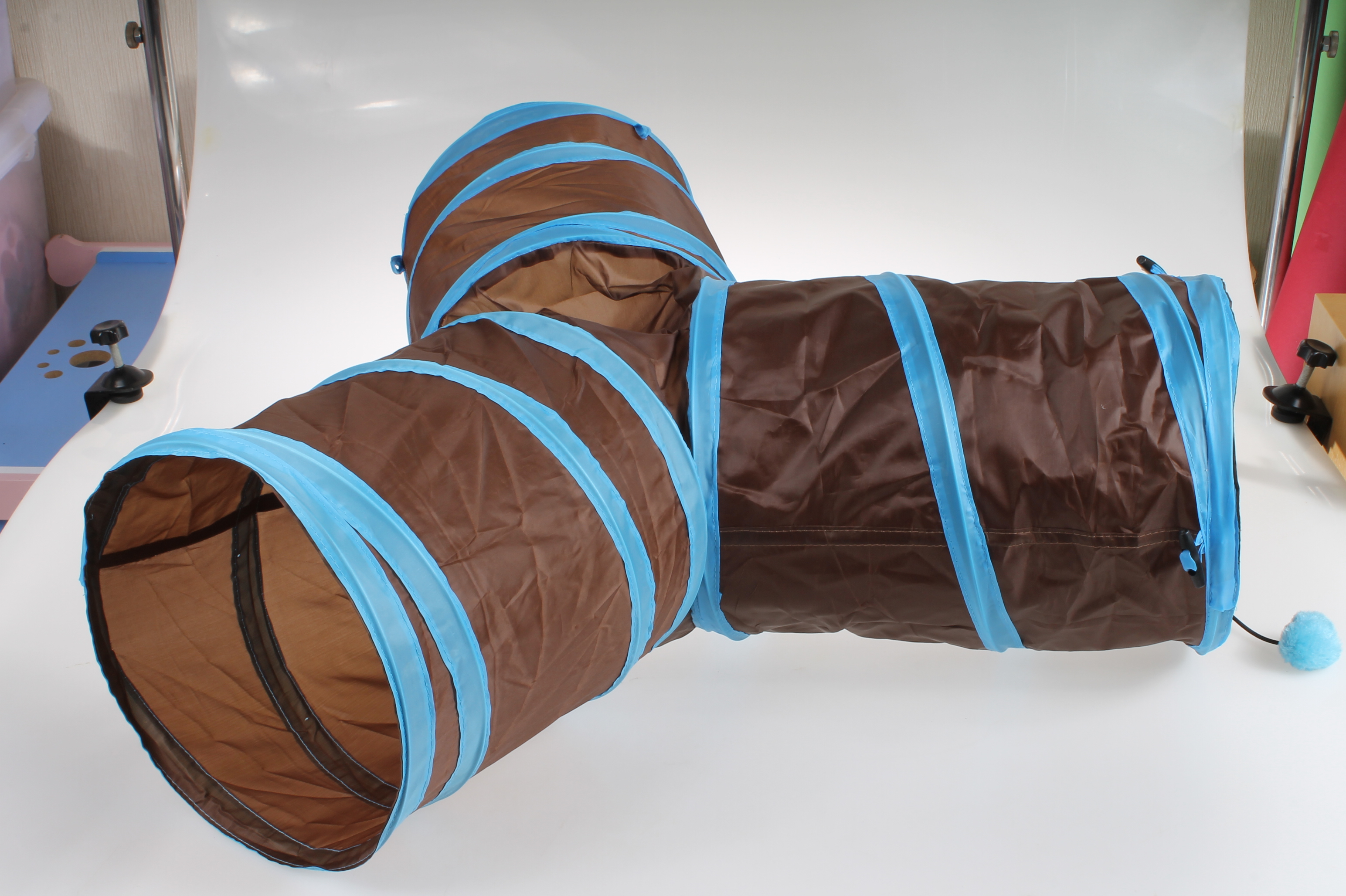 T型四孔貓隧道玩具