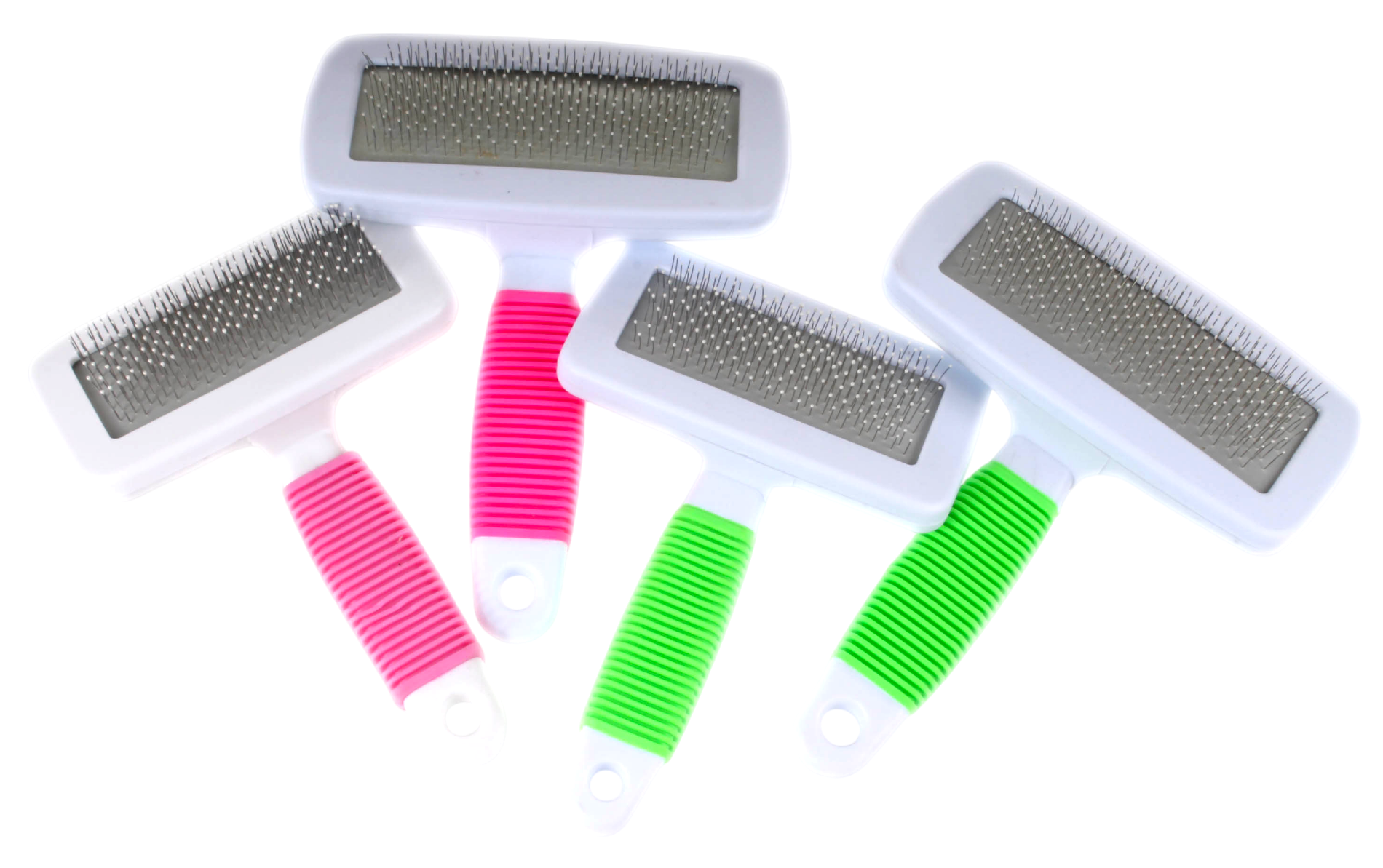 粘珠式粉彩膠柄針梳