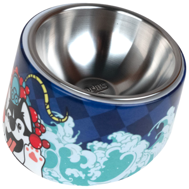 美耐皿圖案傾斜圓碗