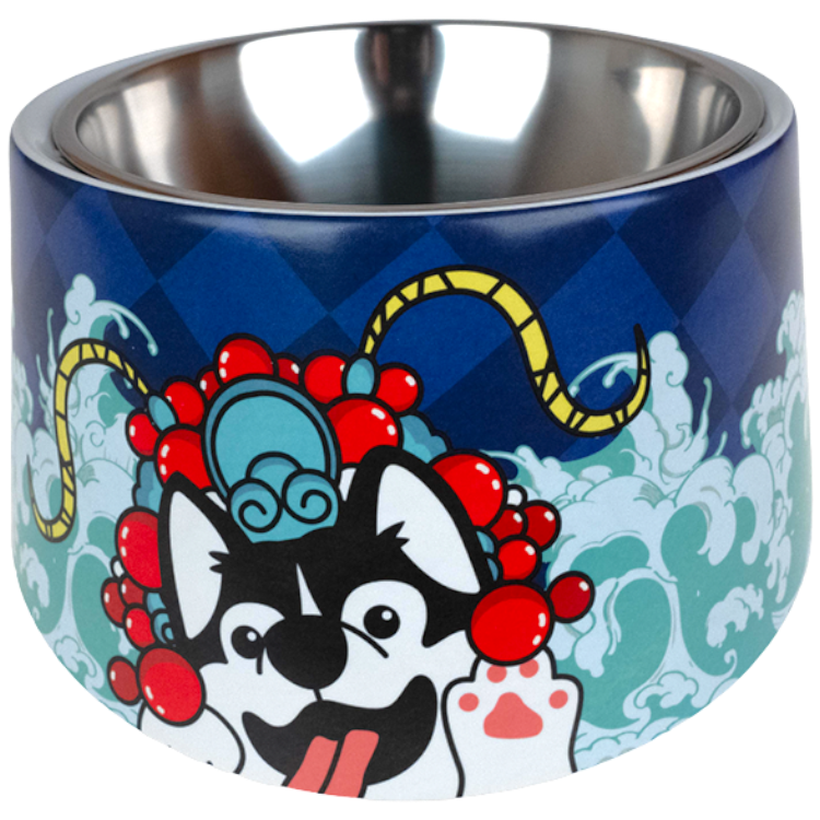 美耐皿圖案傾斜圓碗