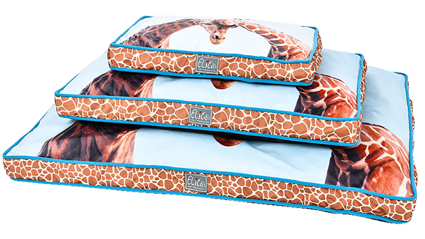 野性草原長頸鹿印花墊(可拆洗)