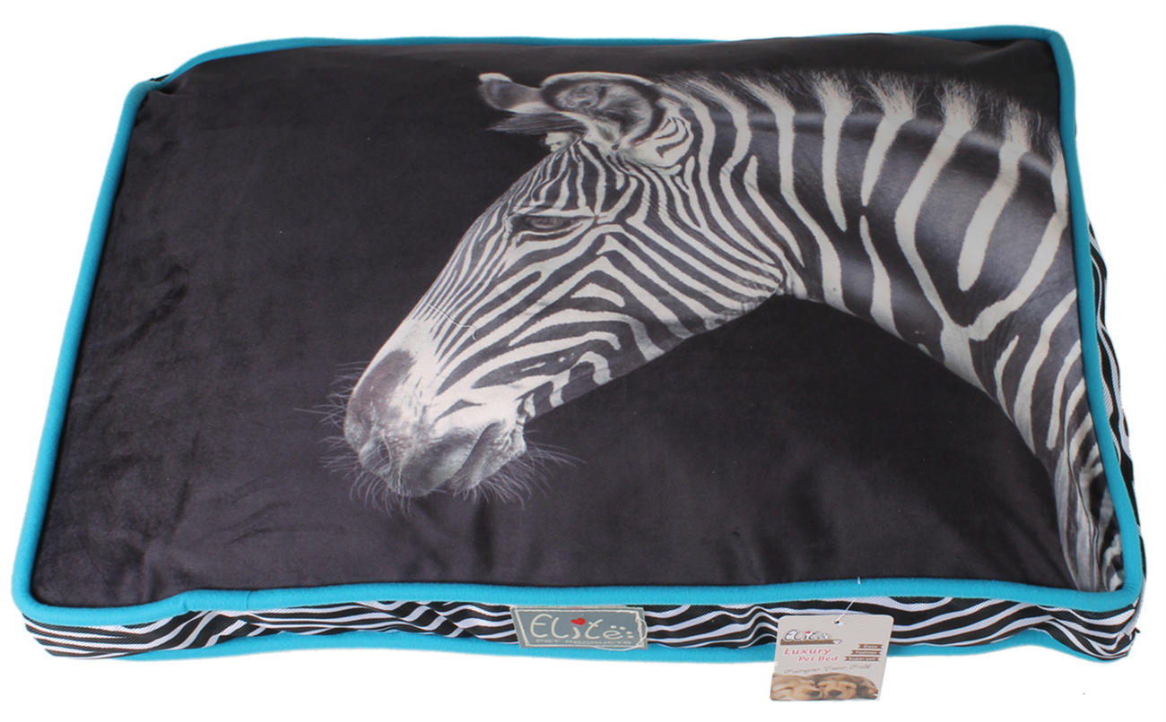 野性草原斑馬印花墊(可拆洗)