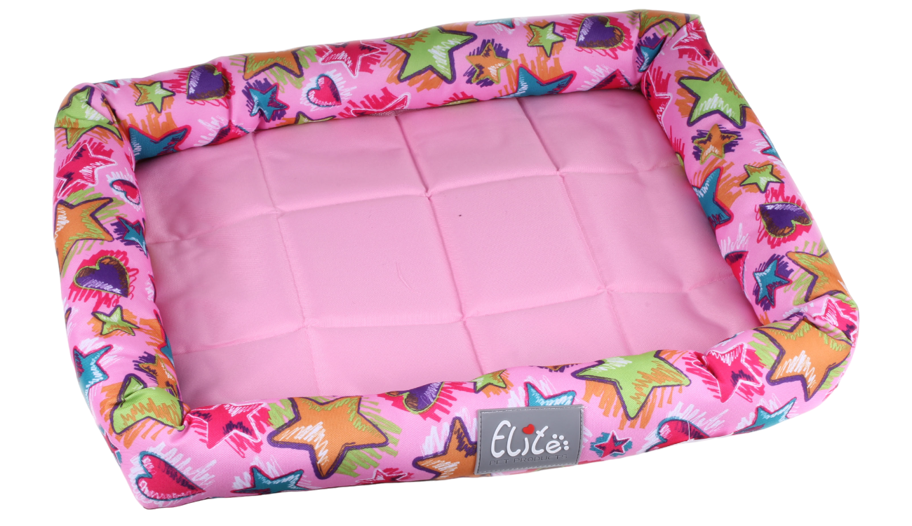 粉紅星星牛津布四季墊 (配墊)