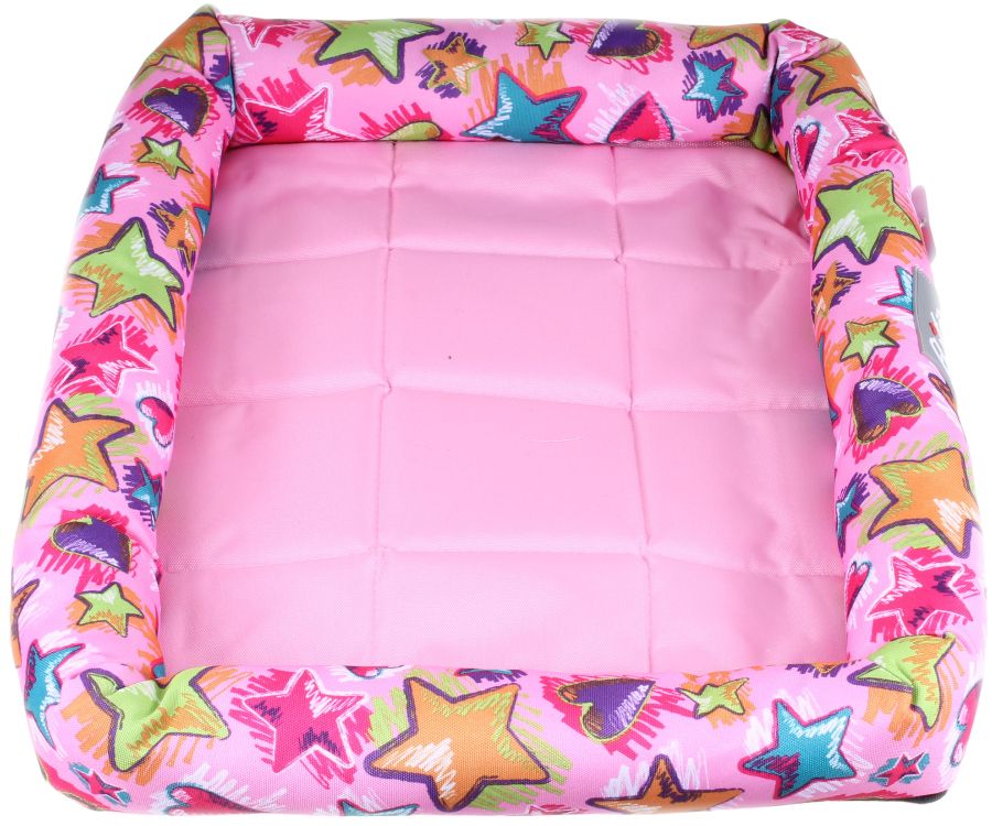 粉紅星星牛津布四季墊 (配墊)