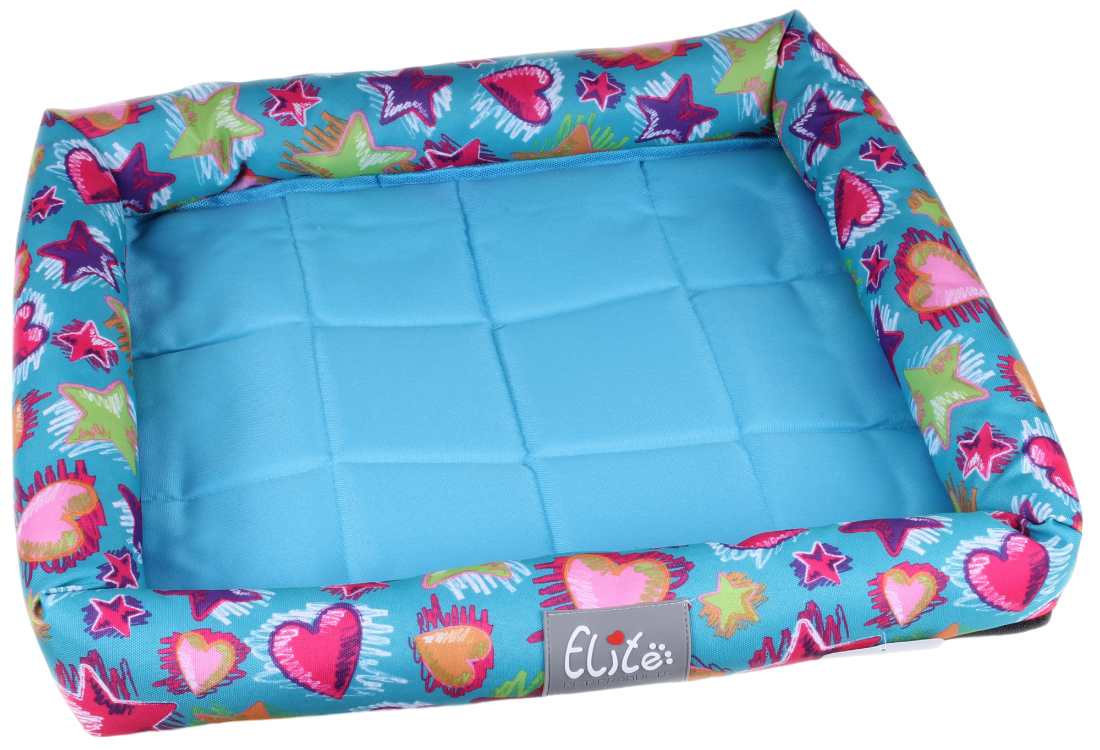 粉藍星星牛津布四季墊 (配墊)