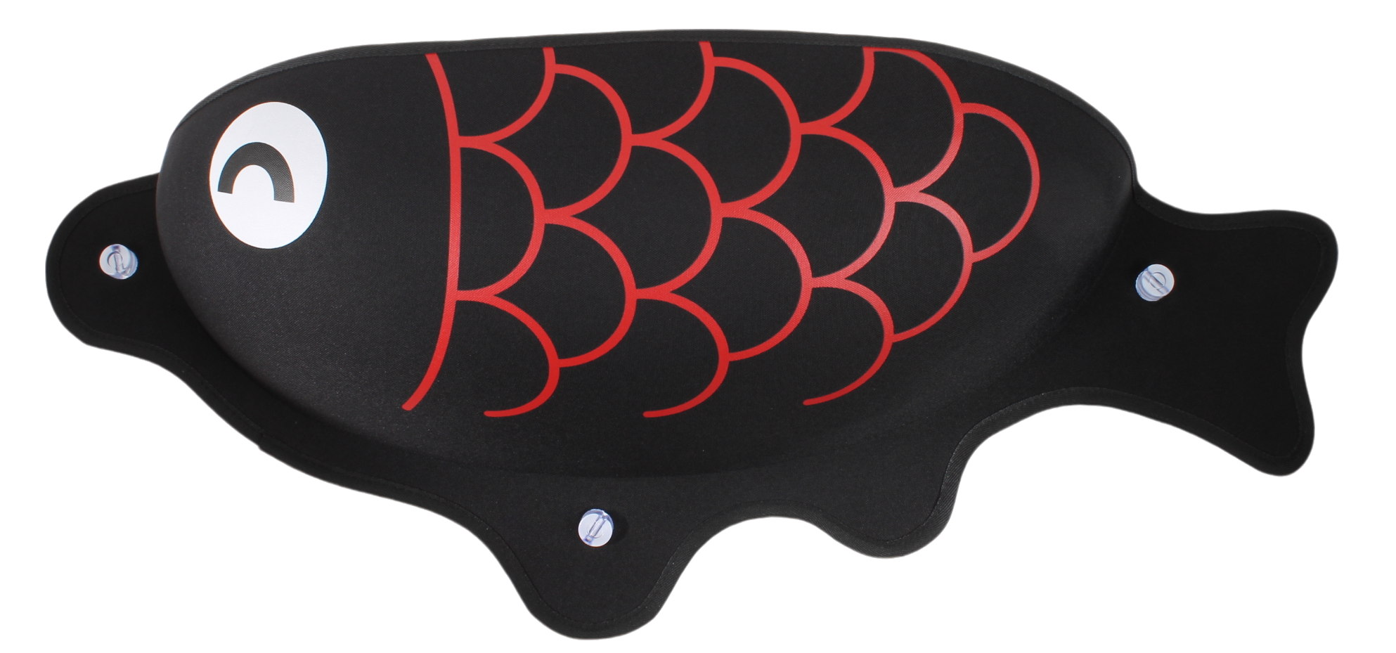 魚形吸附掛式貓窩（可掛光滑瓷磗和玻璃上，承重10kg，赠送玩具及内墊）