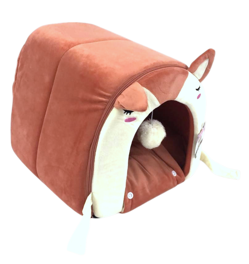 SRW-0028-S 狐狸造型敝開式寵物屋