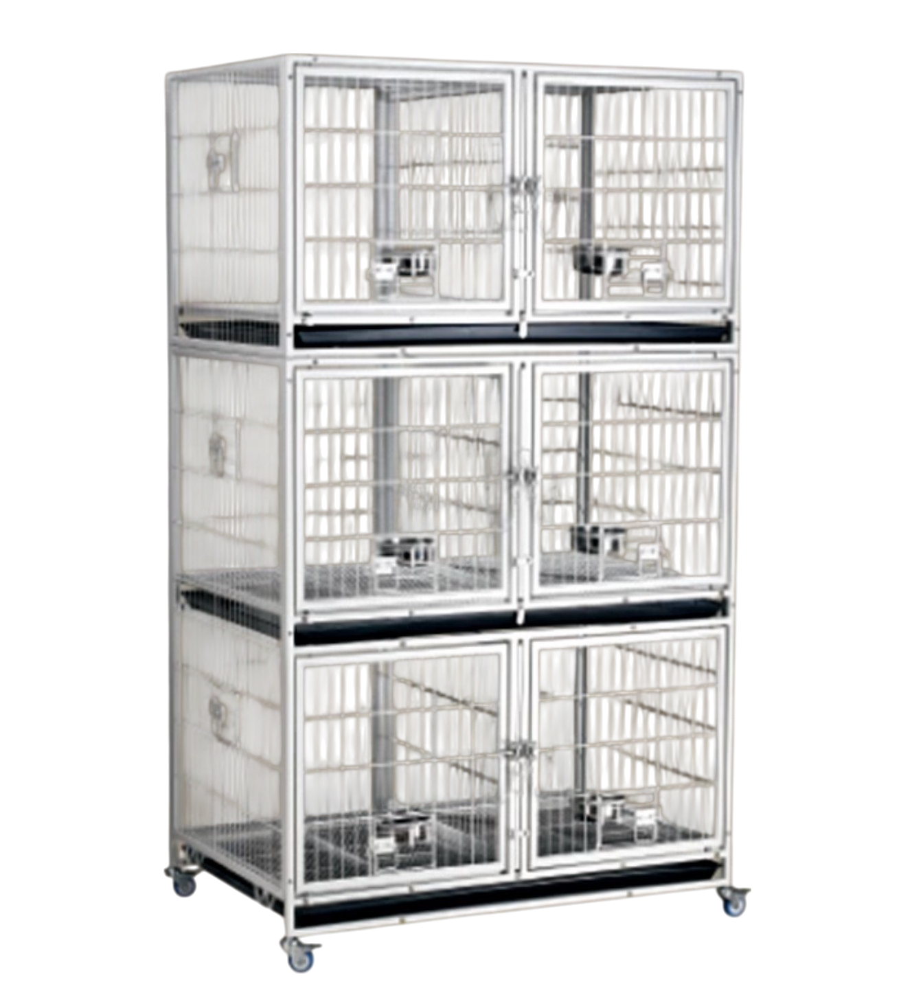 3層6單位寵物籠(聰明扣)