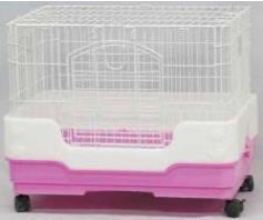 R-652尺組合平頂豪華噴粉兔子物籠(附轆子)