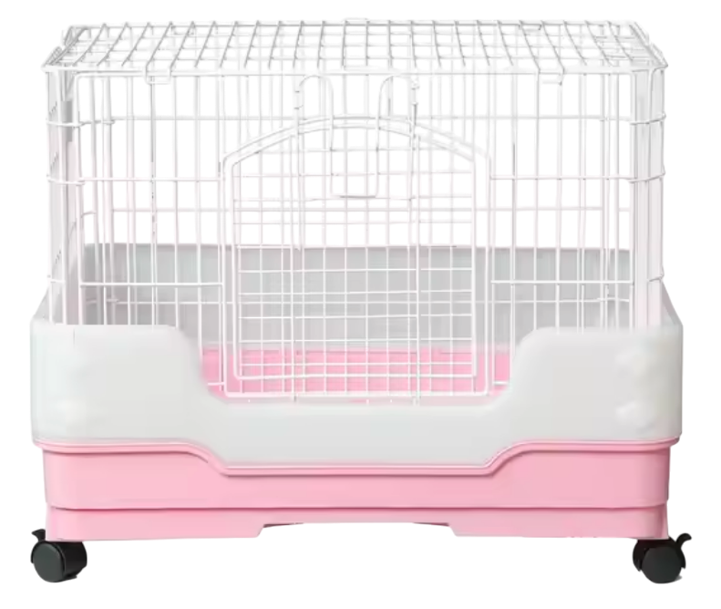 R-652尺組合平頂豪華噴粉兔子物籠(附轆子)