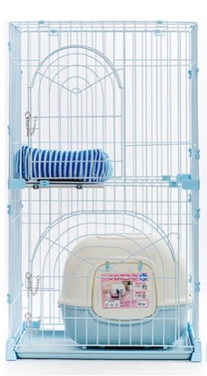 日本IRISPC-702趟盤式雙層貓籠