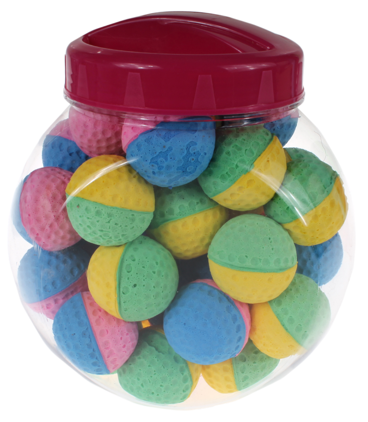 YN柔軟雙色高球貓玩具