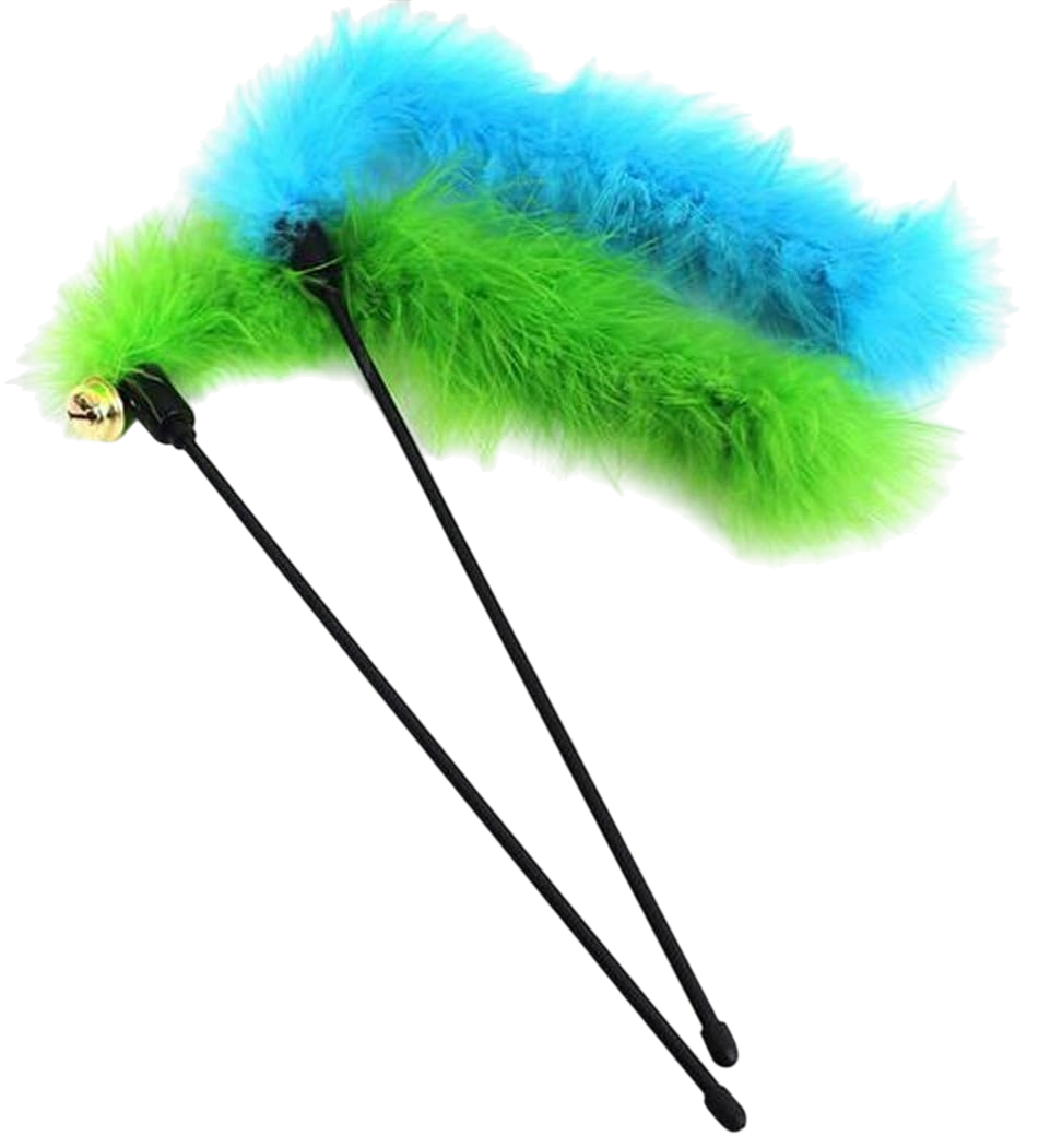 彩毛條噹噹逗貓棒