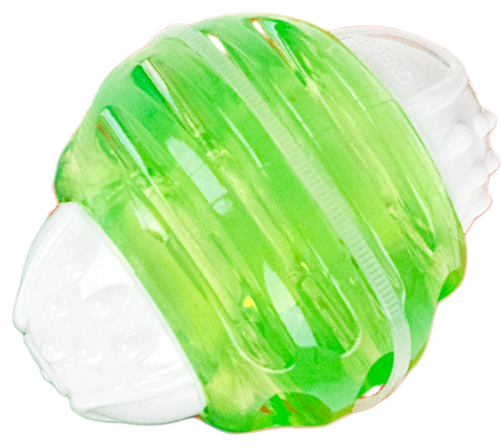 發聲磨牙欖球玩具 (高彈性無毒安全TPR)