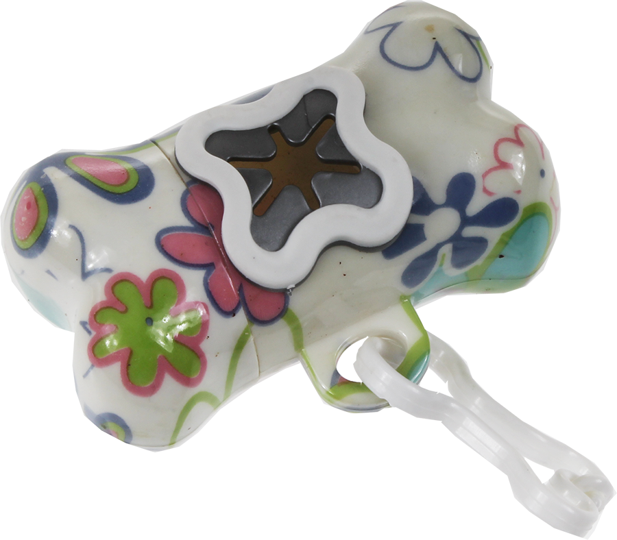 圓案骨型拾糞袋容器