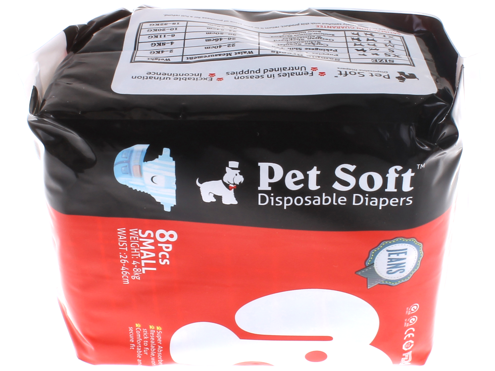 Pet Soft 方便尿褲 (牛仔褲印花) XS