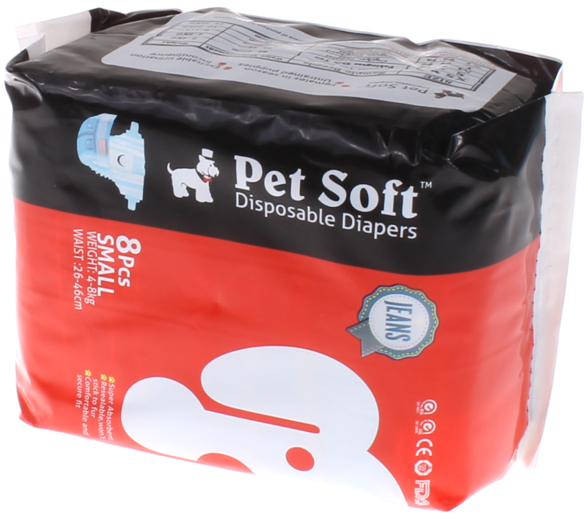 Pet Soft 方便尿褲 (牛仔褲印花) XS