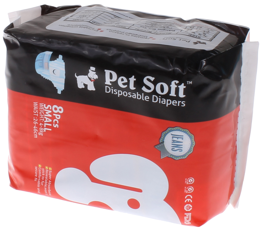 Pet Soft 方便尿褲 (牛仔褲印花) XS