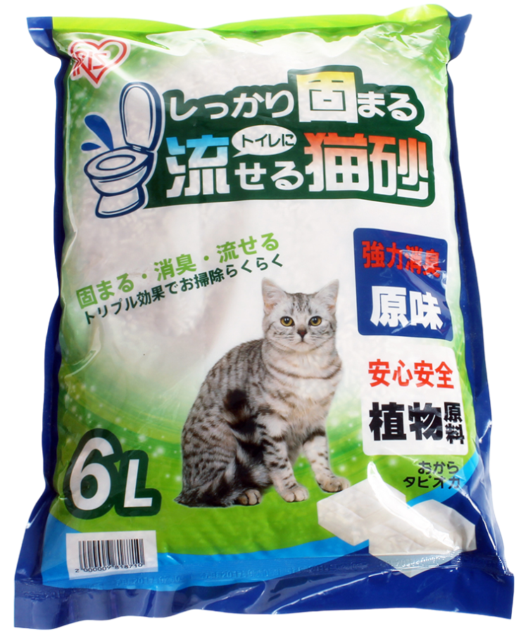 日本 IRIS 原味豆腐貓砂(可沖廁所)