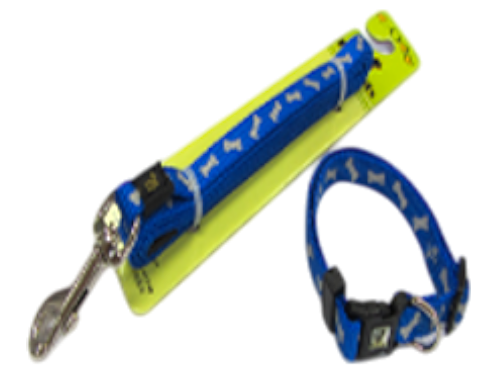 DOGCATS 網印骨頭拉頸帶套裝