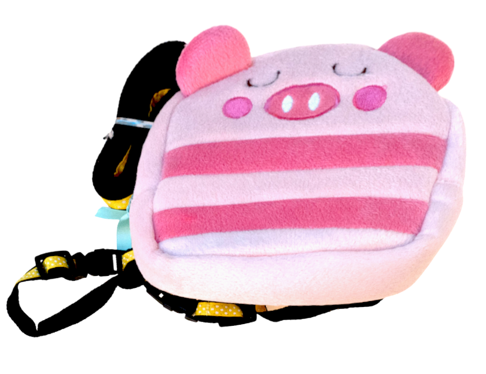 小萌豬豬自背包 (付引帶)