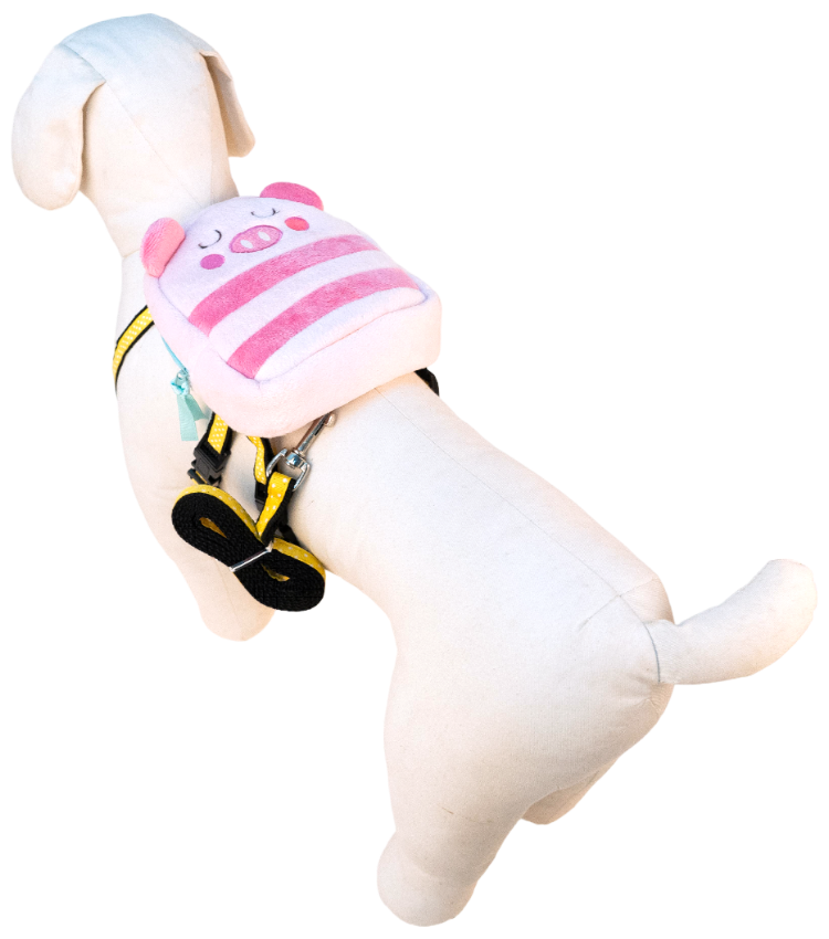 小萌豬豬自背包 (付引帶)