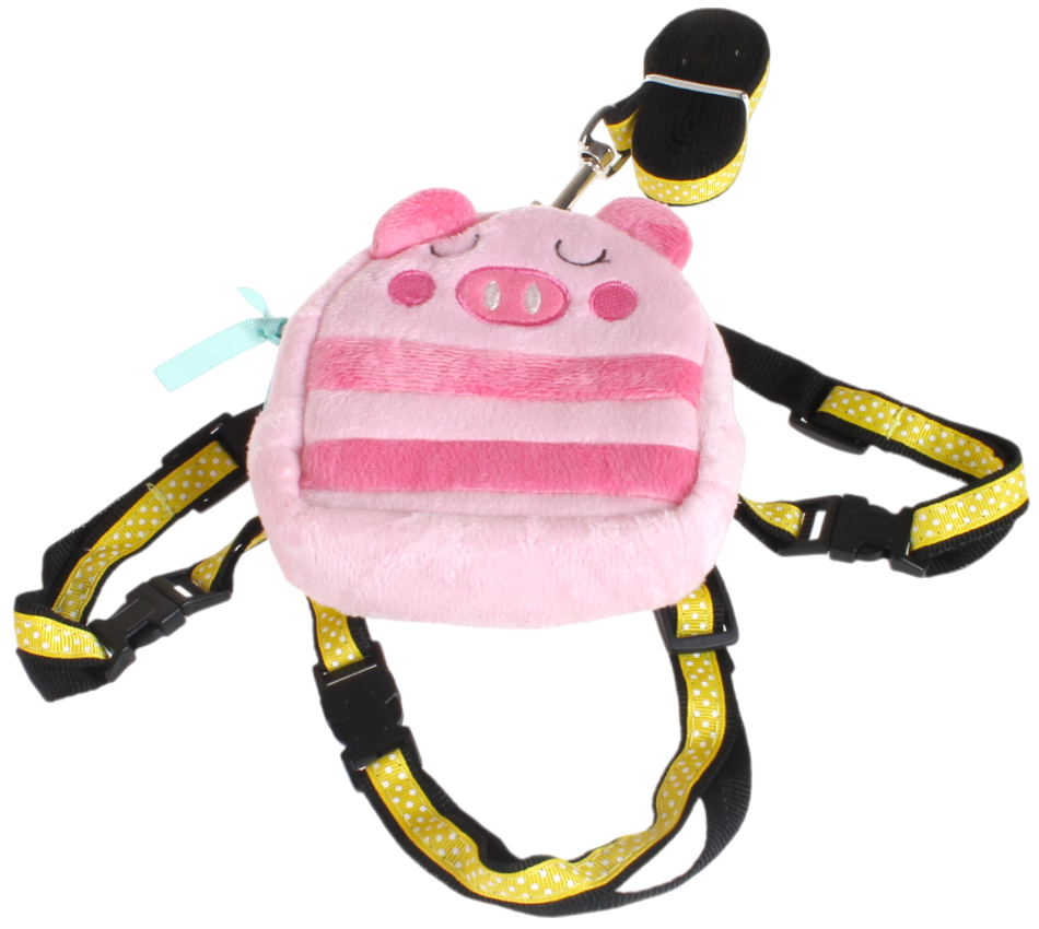 小萌豬豬自背包 (付引帶)